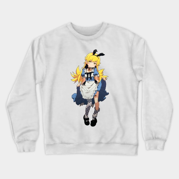 Monogatari - Shinobu Oshino Crewneck Sweatshirt by TobiGL